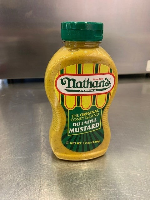 Nathan's Deli Style Mustard - 3 bottles