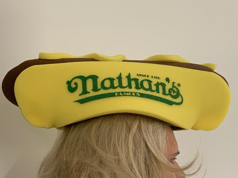 Nathan's Famous Foam Hot Dog Hat